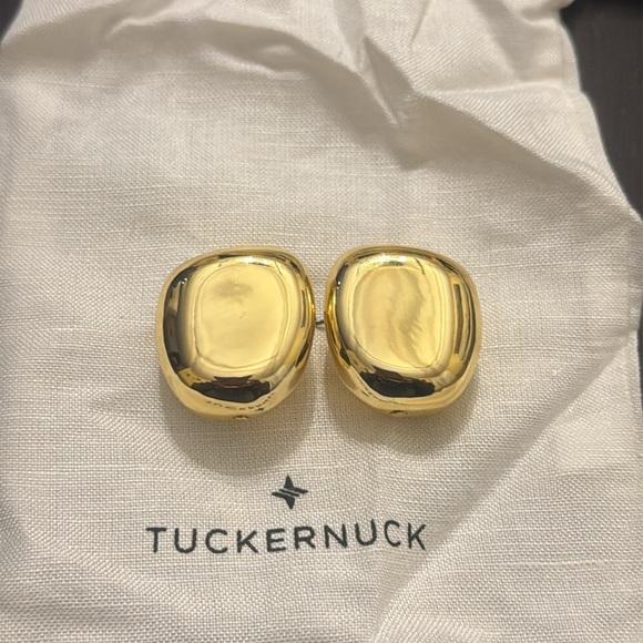 Gold Chunky Piper Studs - Picture 3 of 7